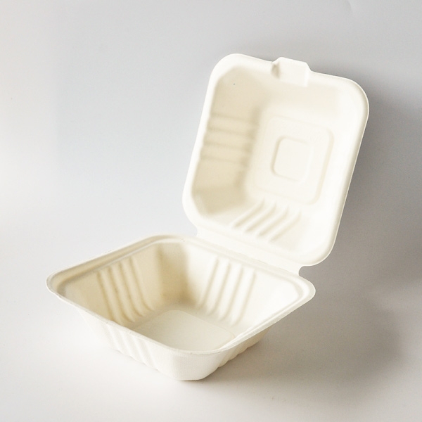 Sugarcane Bagasse Biodegradable Clamshell Lunch Boxes