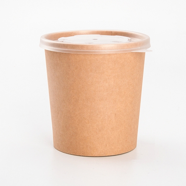 Custom Soup Container Kraft Paper bucket 32oz With Lids