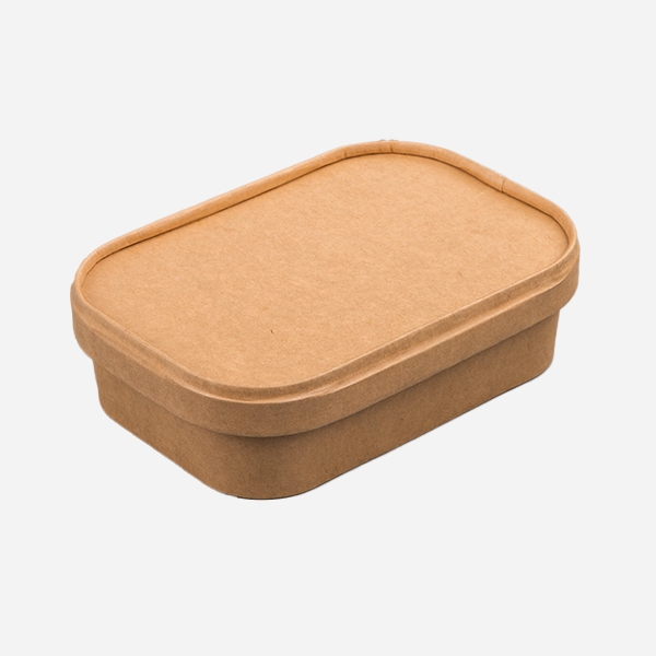 650ml Disposable kraft paper food box