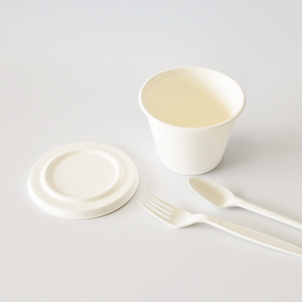 500CC sugarcane bagasse soup bowl without bagasse lid