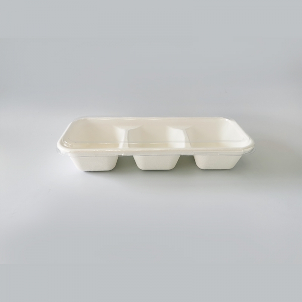 China box New Product Disposable Tableware Biodegradable sugarcane bagasse Food Container PZ3