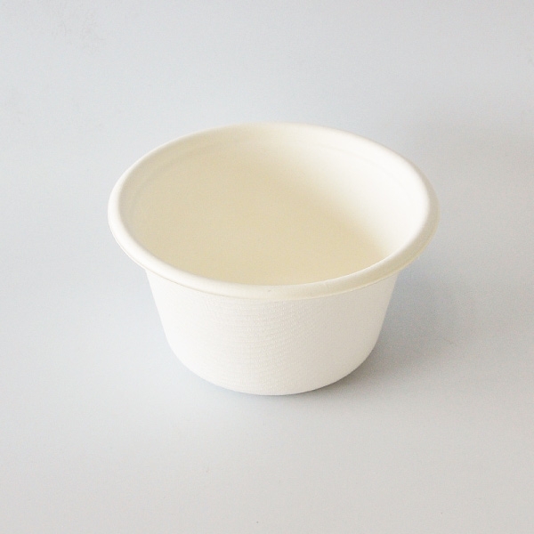 Green compostable food packaging sugarcane takeout food 450ml round bowl