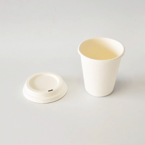 Disposable biodegradable coffee cups lid