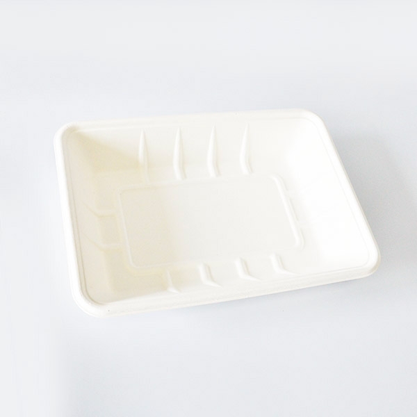 Eco-friendly T7 Sugarcane Bagasse Disposable Packaging Trays