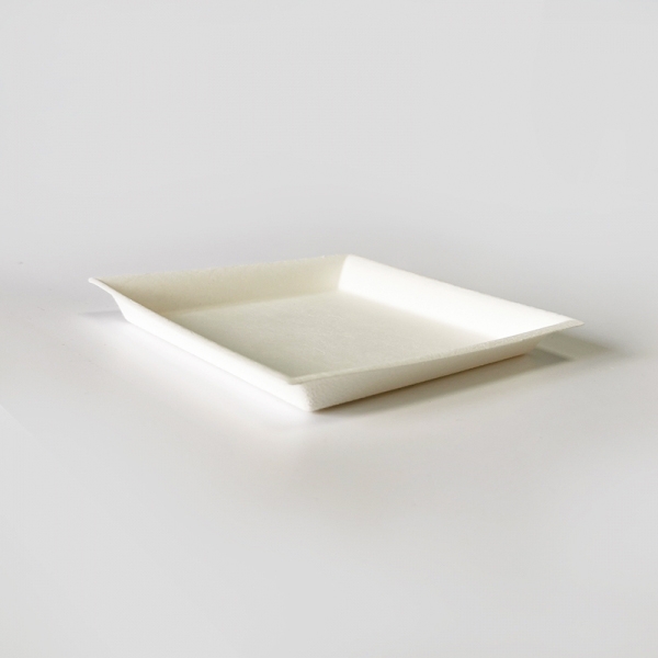 Biodegradable square/twist cake Plate