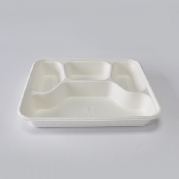 Eco-Friendly Disposable sugarcane bagasse Container Food Box take out box Y-4GF-I